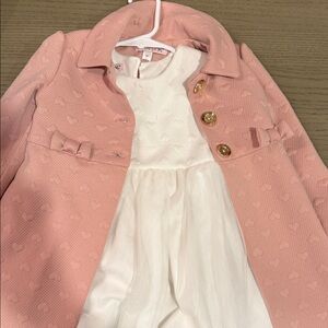 Charming Pink Kids Blazer with Heart Design